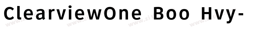ClearviewOne Boo Hvy字体转换